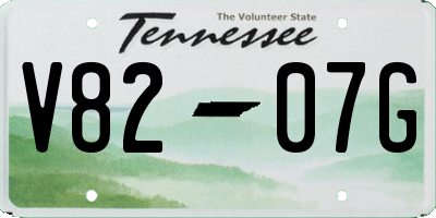 TN license plate V8207G