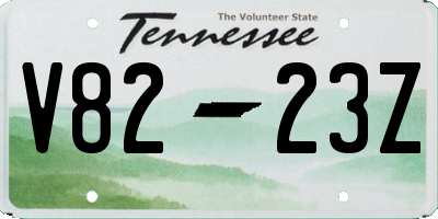 TN license plate V8223Z