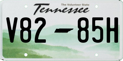 TN license plate V8285H
