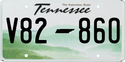 TN license plate V8286O
