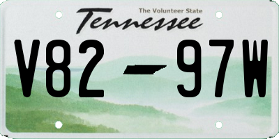 TN license plate V8297W