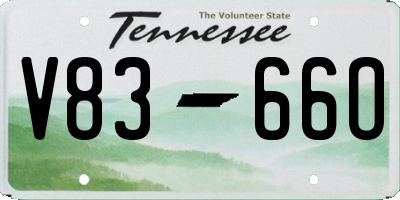 TN license plate V8366O