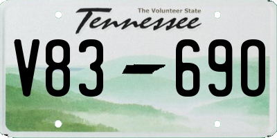 TN license plate V8369O