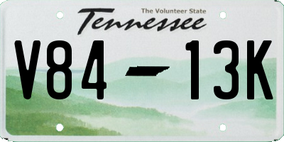 TN license plate V8413K