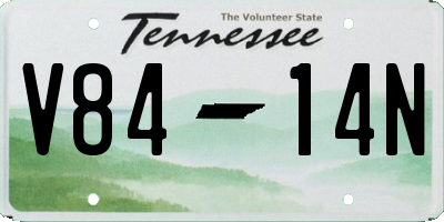 TN license plate V8414N