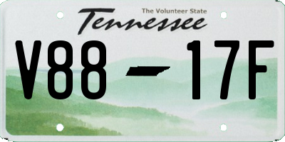 TN license plate V8817F