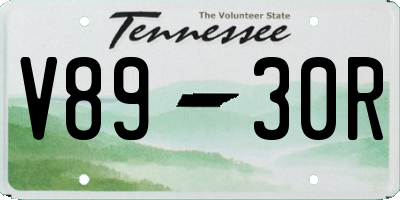 TN license plate V8930R
