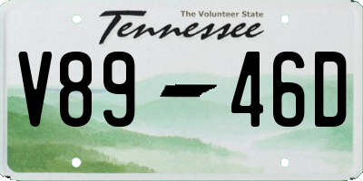 TN license plate V8946D