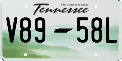 TN license plate V8958L