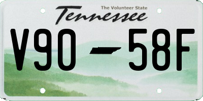 TN license plate V9058F