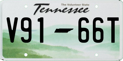 TN license plate V9166T