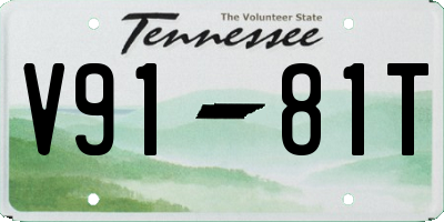 TN license plate V9181T