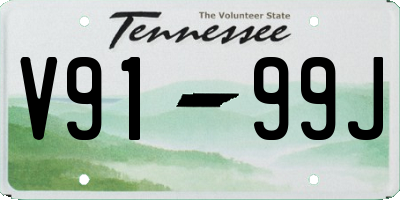 TN license plate V9199J