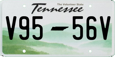 TN license plate V9556V