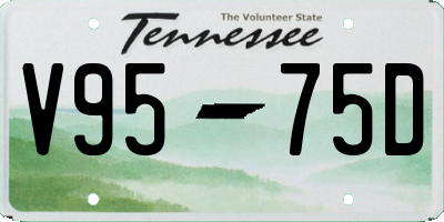 TN license plate V9575D