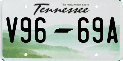 TN license plate V9669A
