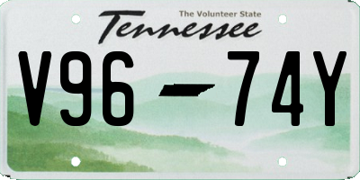 TN license plate V9674Y