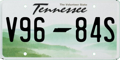 TN license plate V9684S
