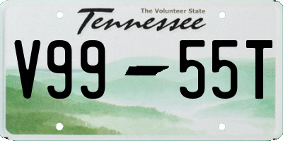 TN license plate V9955T