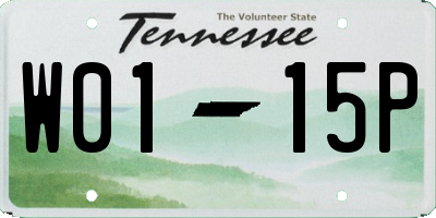 TN license plate W0115P