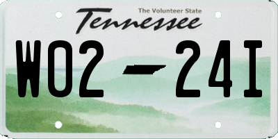 TN license plate W0224I