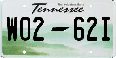 TN license plate W0262I