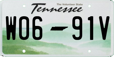 TN license plate W0691V
