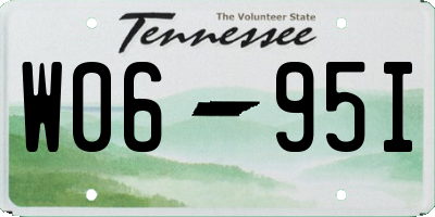 TN license plate W0695I