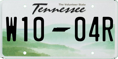 TN license plate W1004R