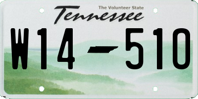 TN license plate W1451O