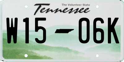 TN license plate W1506K