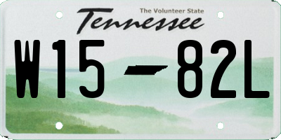 TN license plate W1582L