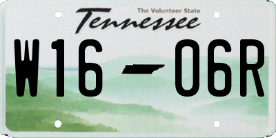 TN license plate W1606R
