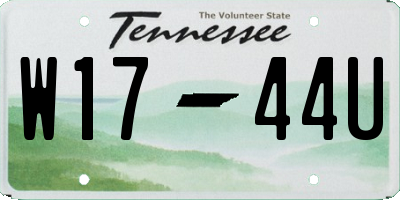 TN license plate W1744U