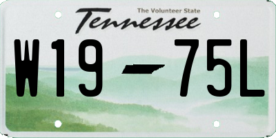 TN license plate W1975L