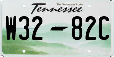 TN license plate W3282C
