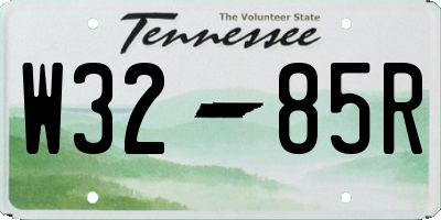 TN license plate W3285R