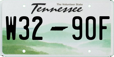 TN license plate W3290F