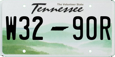TN license plate W3290R