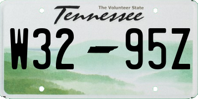 TN license plate W3295Z