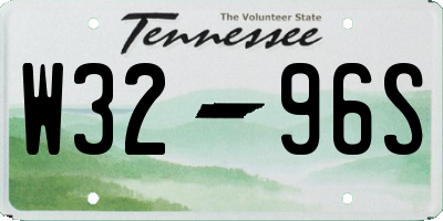 TN license plate W3296S