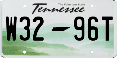 TN license plate W3296T