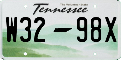 TN license plate W3298X