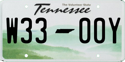 TN license plate W3300Y