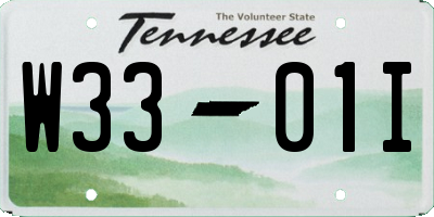 TN license plate W3301I