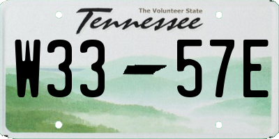 TN license plate W3357E