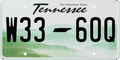 TN license plate W3360Q