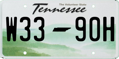 TN license plate W3390H