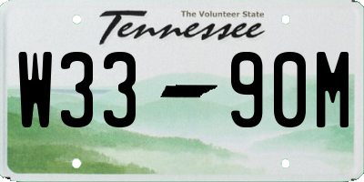 TN license plate W3390M