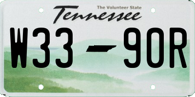 TN license plate W3390R